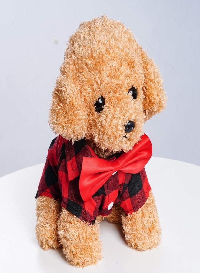 Tongcloud 3 Pack Plaid Puppy Cat Shirt Cute Cat Shirt Dog Shirt for Extra Small Dogs Cats Birthday Party and Holiday Photo - Image 4